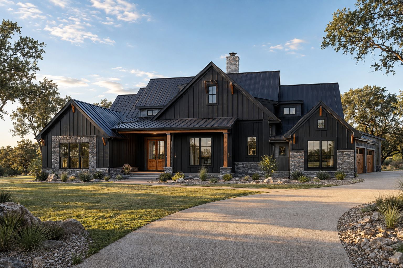 Front elevation, morning — concept rendering