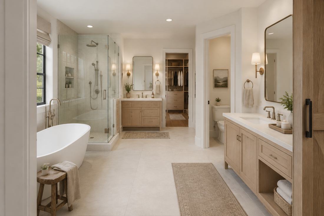 Primary bath — concept rendering
